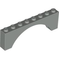 Stein Bogen 1 × 8 × 2 Hellgrau