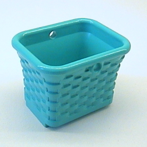 Scala, Container / Basket, Wicker Light Turquoise