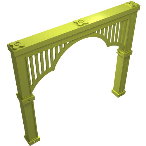 Scala, Building, Arch 22 × 2 × 16 1/3 Medium Lime