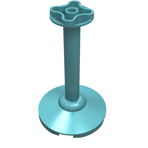 Support 4 × 4 × 5 2/3 Stand Light Turquoise