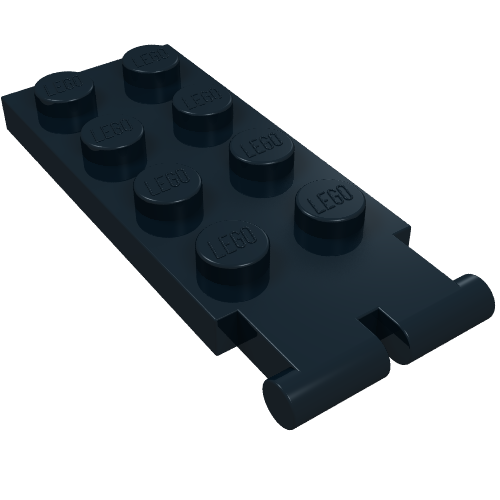 Hinge Plate 2 × 4 - Male (Digger Bucket Holder) Black