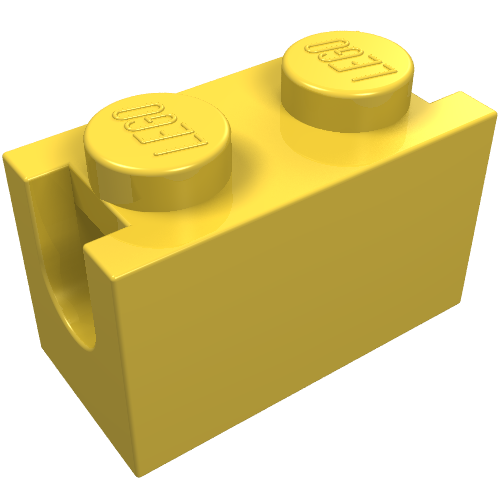 Brick Special 1 × 2 with Digger Bucket Arm Holder