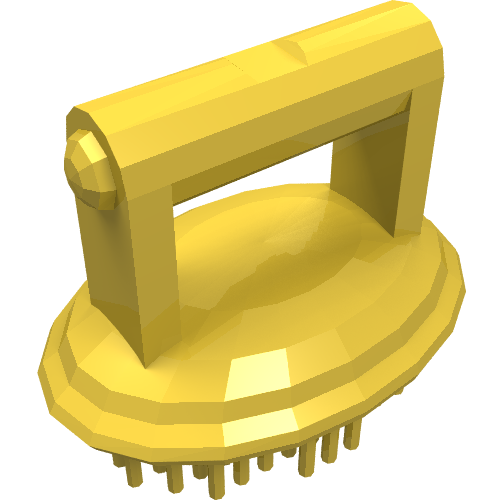 Scala, Animal / Creature Accessory, Horse Brush Gelb
