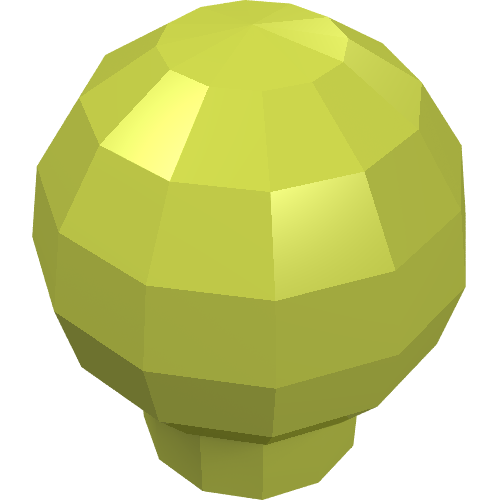 Decoration Ball / Orb / Sphere [Scala Finial] Medium Lime