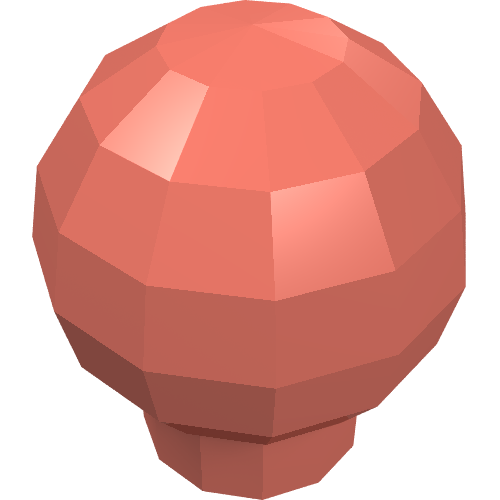 Decoration Ball / Orb / Sphere [Scala Finial] Salmon