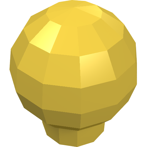 Decoration Ball / Orb / Sphere [Scala Finial] Yellow