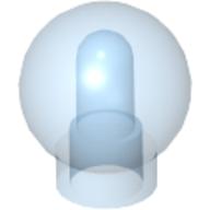 Decoration Ball / Orb / Sphere [Scala Finial] Trans-Medium Blue