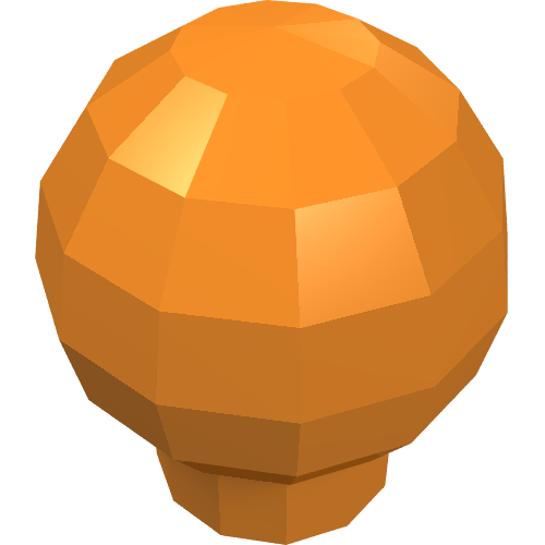 Decoration Ball / Orb / Sphere [Scala Finial] Orange
