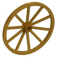 Wheel Wagon Giant (56mm D., 7 studs Dia.) Perlgold