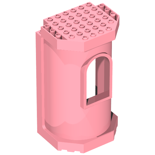 Belville Wall 6 × 8 × 12 - Tower with Window Rosa