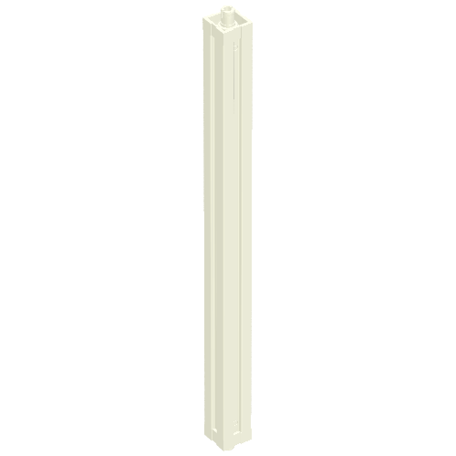 Scala, Building, Support Tall, Type 1, 28.5 Studs Long [Complete Assembly] Weiß