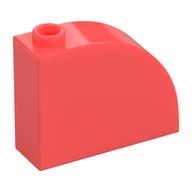 Brick Curved 1 × 3 × 2 Coral