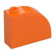 Brick Curved 1 × 3 × 2 Orange