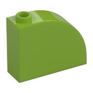 Brick Curved 1 × 3 × 2 Lime