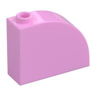 Brick Curved 1 × 3 × 2 Bright Pink