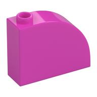 Bogenstein 1 × 3 × 2 Dunkelrosa