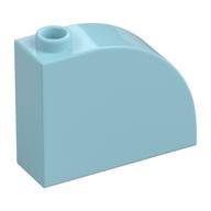 Brick Curved 1 × 3 × 2 Light Blue