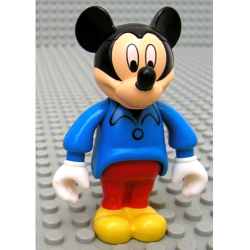 Mickey Mouse Figure with Blue Shirt, Red Pants (no cap) Blau
