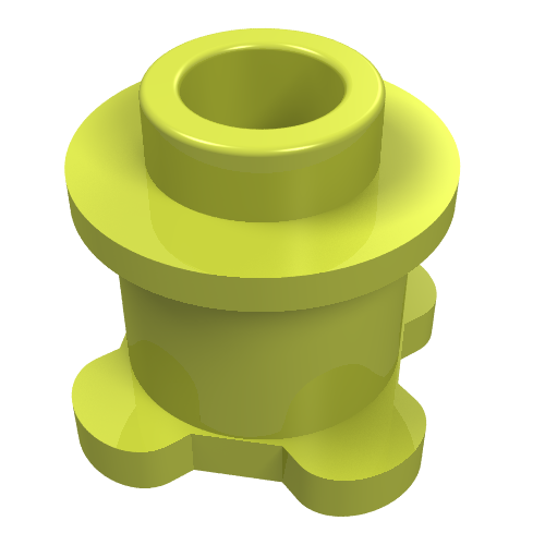 Belville / Scala, Stein rund 1 × 1 × 2/3 rund Medium Lime
