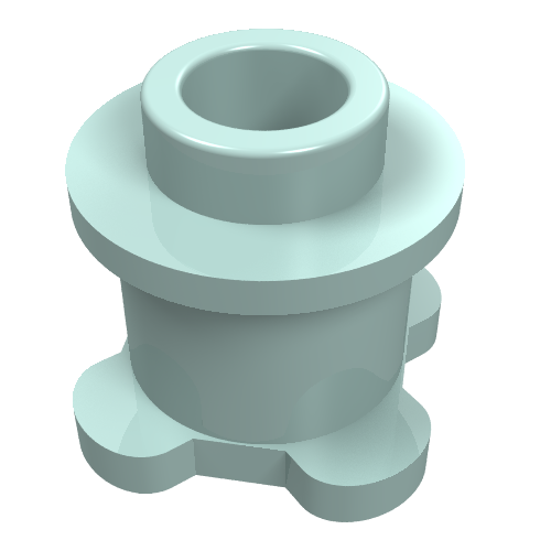 Belville / Scala, Brick Round 1 × 1 × 2/3 Round Aqua