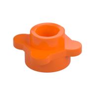 Plant, Flower, Plate Round 1 × 1 with 4 Petals Orange