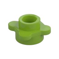 Plant, Flower, Plate Round 1 × 1 with 4 Petals Lime