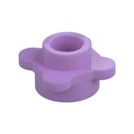 Plant, Flower, Plate Round 1 × 1 with 4 Petals Medium Lavender