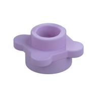 Plant, Flower, Plate Round 1 × 1 with 4 Petals Lavender
