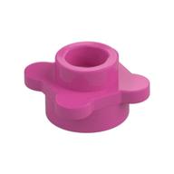 Plant, Flower, Plate Round 1 × 1 with 4 Petals Medium Dark Pink