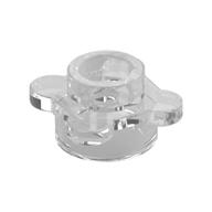 Plant, Flower, Plate Round 1 × 1 with 4 Petals Trans-Clear