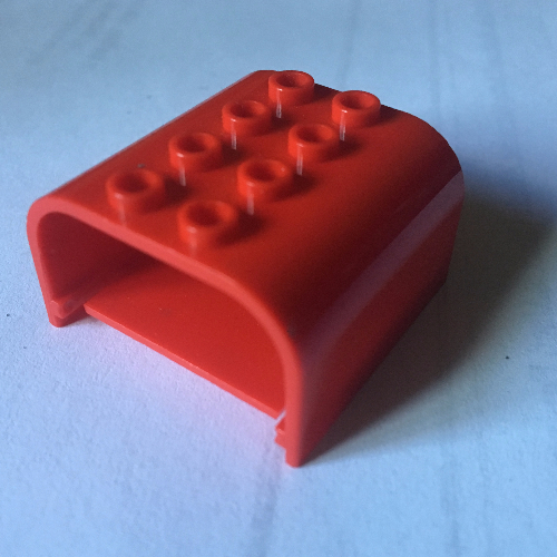 Mailbox, Curved 4 × 4 Red