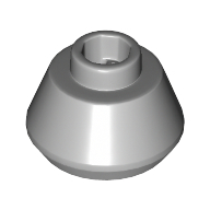 Cone 1 1/2 × 1 1/2 × 2/3 Light Bluish Gray