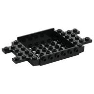 Vehicle Base 6 × 12 × 1 with Holes, 6 Studs On sides, 1 × 2 Cutouts on Ends