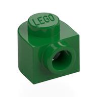 Plate Special 1 × 1 × 2/3 Half Round with Side Stud Green