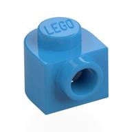 Plate Special 1 × 1 × 2/3 Half Round with Side Stud Dark Azure