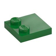 Plate Special 2 × 2 with Only 2 studs Grün