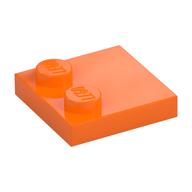 Plate Special 2 × 2 with Only 2 studs Orange