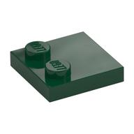Plate Special 2 × 2 with Only 2 studs Dunkelgrün