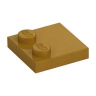 Plate Special 2 × 2 with Only 2 studs Perlgold