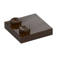 Plate Special 2 × 2 with Only 2 studs Dark Brown