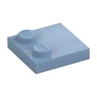 Plate Special 2 × 2 with Only 2 studs Sandblau