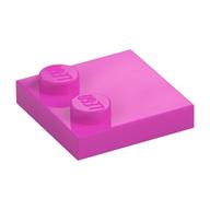 Plate Special 2 × 2 with Only 2 studs Dark Pink