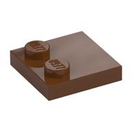 Plate Special 2 × 2 with Only 2 studs Reddish Brown
