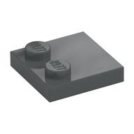 Plate Special 2 × 2 with Only 2 studs Dark Bluish Gray