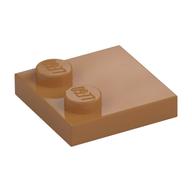 Plate Special 2 × 2 with Only 2 studs Mittelnougat