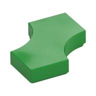 Tile Special 2 × 2 with 2 Quarter Round Cutouts Bright Green