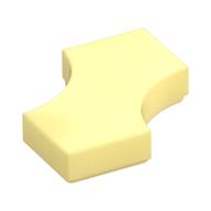 Tile Special 2 × 2 with 2 Quarter Round Cutouts Leuchtendes Hellgelb