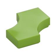 Tile Special 2 × 2 with 2 Quarter Round Cutouts Lime