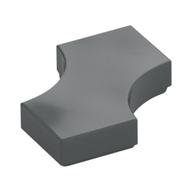Tile Special 2 × 2 with 2 Quarter Round Cutouts Dark Bluish Gray