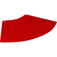 Large Figure Cape, Slits, 2 Holes Red